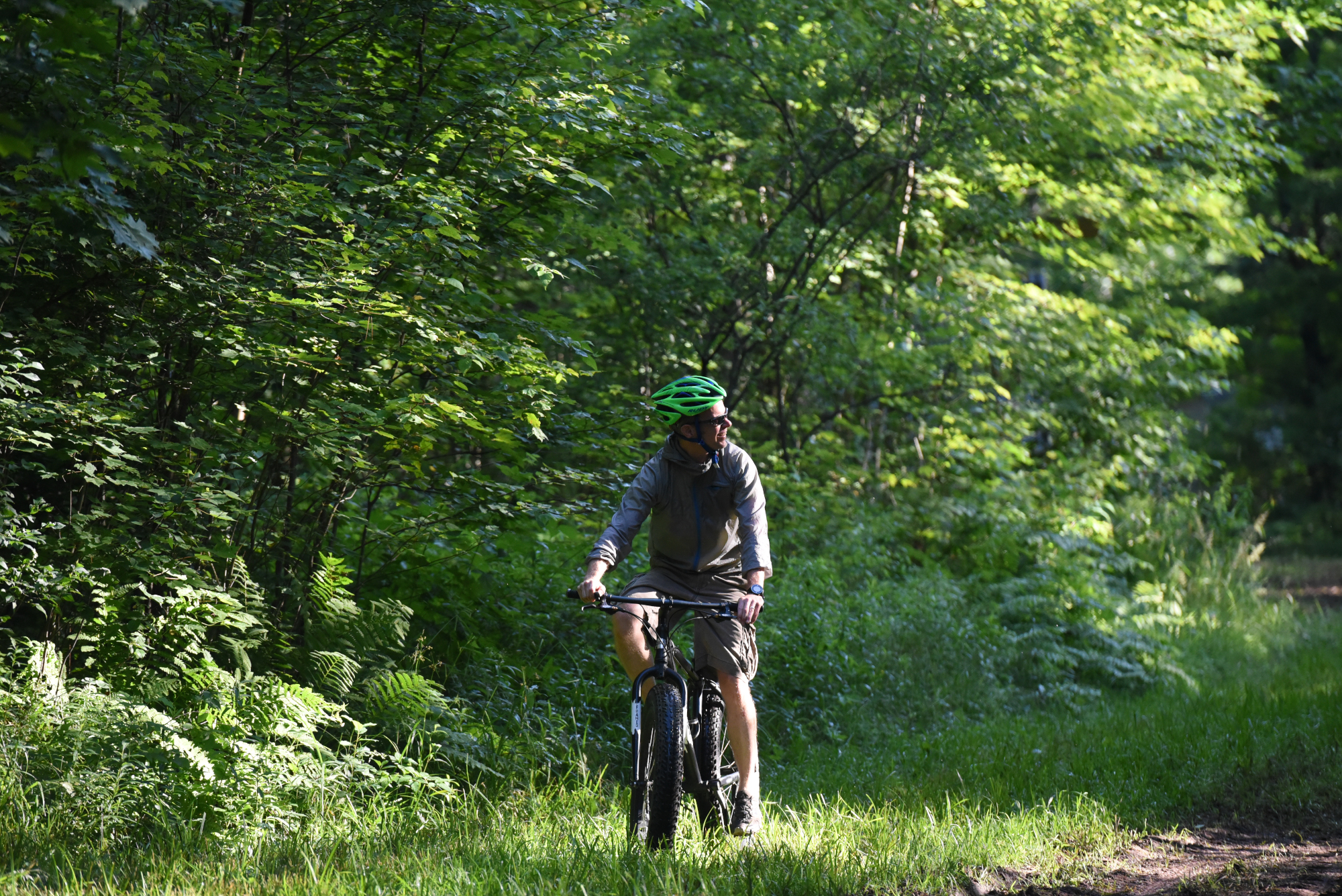 biking in blue hills rusk county wi